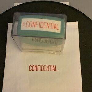 Confidential Stamp with Case